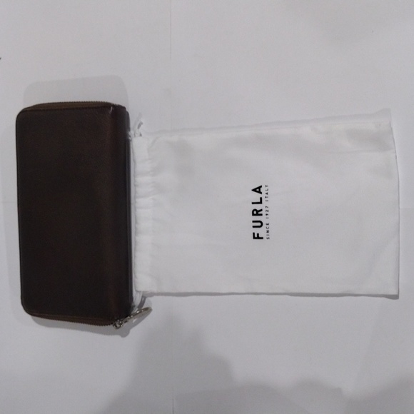 Furla Brown Leather Babylon Zip-Around Long Wallet – Luxury Women’s Wallet - Picture 17 of 17